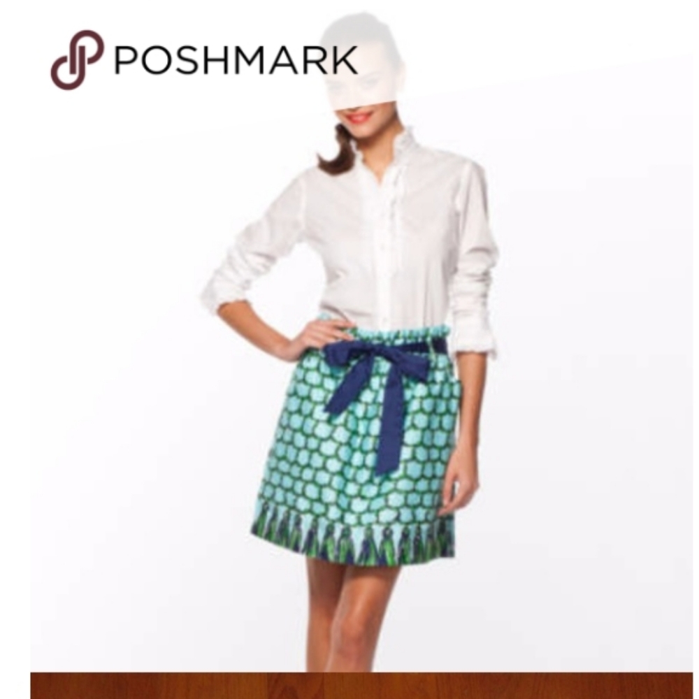 Lilly Pulitzer Cameo White Macrame Me skirt size s